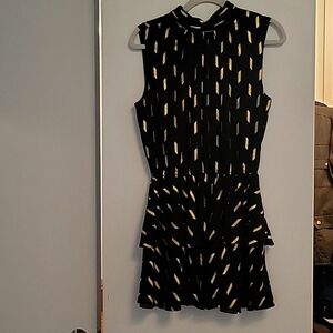 Yumi Kim Black and Gold Dress